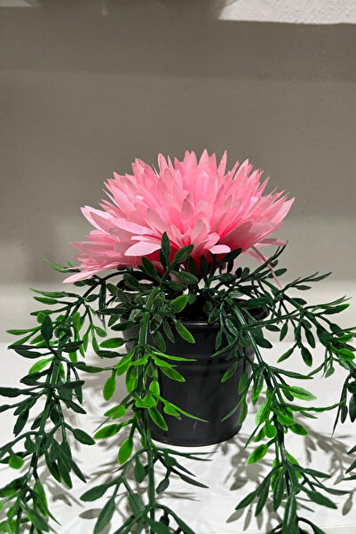 LABURN Yapay Çiçek Sarkıt Yalı Saksı Içerisinde Huajıa Sarkan Bitkisi Güllü