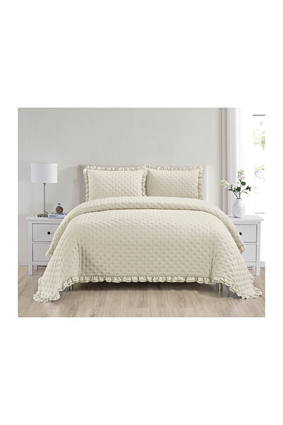 Kunzita Home Suha bedspread_one and a half_beige