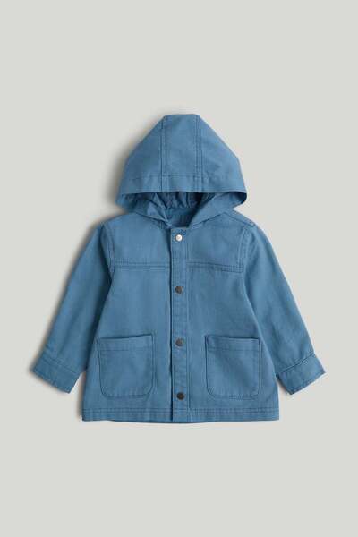 MOTHERCARE Blue Hooded Shirt