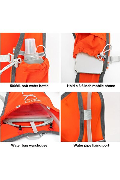 INOXTO Running Hydration Vest Backpack, Lightweight Insulated 1.5L Water Bladder Daypack