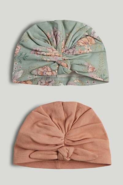 MOTHERCARE 2 Pack Turban Baby Hats