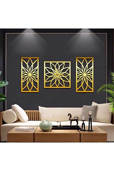LAZORİAE Three-Piece Luxury Plexiglass Wall Clock — for Stylish Home Decor
