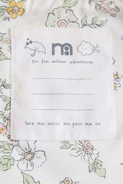 MOTHERCARE Cream Flower Quilted Jacket