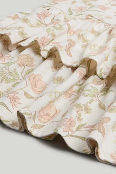 MOTHERCARE Floral Tiered Cotton Jersey Dress