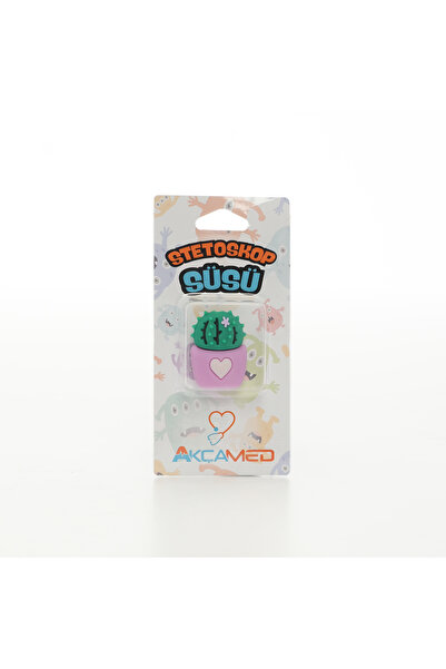 AKÇAMED PEMBE KAKTÜS STETESKOP SÜSÜ