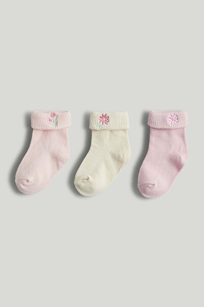 MOTHERCARE 3 Pack Terry Baby Socks