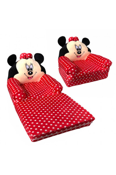 OEM Fotoliu extensibil din pluș - Minnie Mouse - Buline - Multicolor - FPE-04