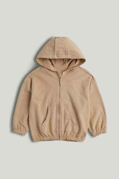 MOTHERCARE Camel Zip-Up Hoodie