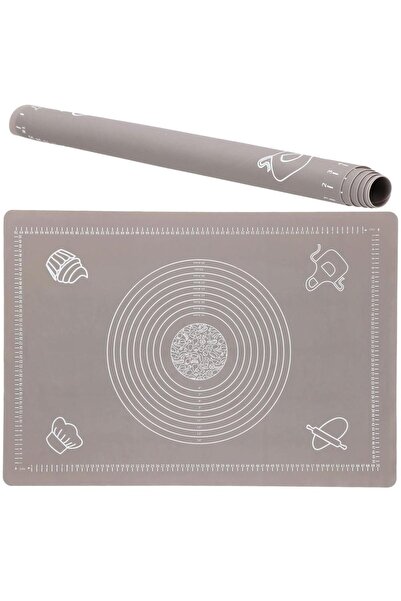 SERSIMO Food-grade silicone kneading board, high temperature resistant, 65x45cm, gray