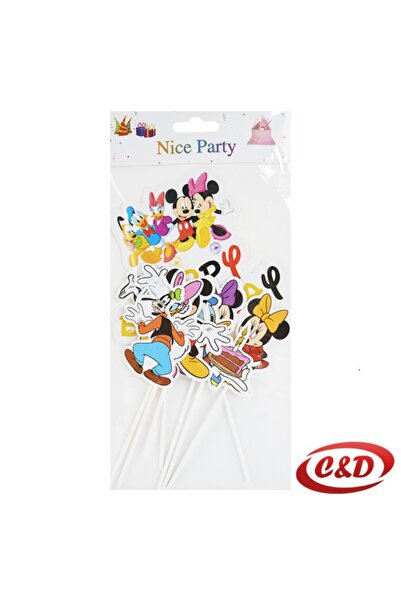OEM Wholesale Set of 8 Cake & Cupcake Decorations, Mickey's Club – 18 cm