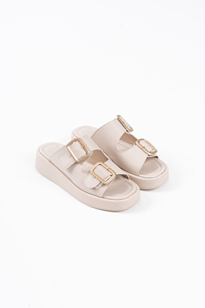TRENDELLA Nare Beige Skin Slippers