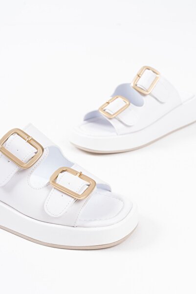 TRENDELLA Nare White Skin Slippers