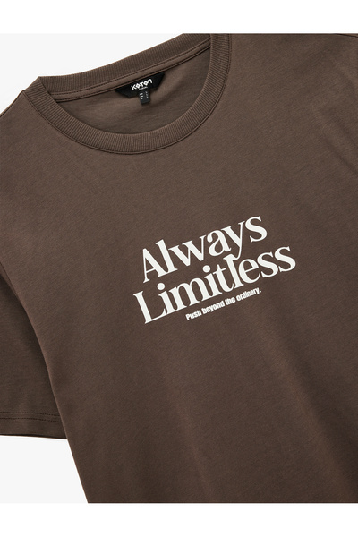 Koton Μπλουζάκι με κοντό μανίκι με βαμβακερή εκτύπωση