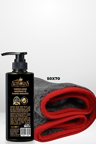 Altınoran Torpido Parlatıcı 220ml & Kurulama Havlusu 50x70 | Araç İç & Dış Ba...