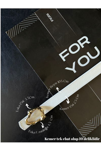 Fiori Design Stick Buckle Thin Women's Belt, Coat Belt, Shirt Belt, Dress Belt