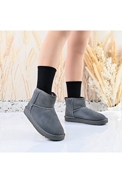 Tmall Women's boots, made of suede leather, CD1049, Grey