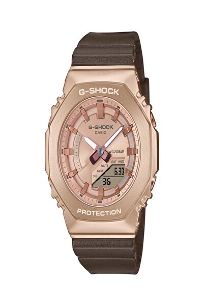 Casio G- Shock Women's Analog Digital Compact metal-covered design - GM-S2100CB-5ADR (Rose-Gold)