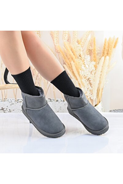 Tmall Women's boots, made of suede leather, CD1049, Grey