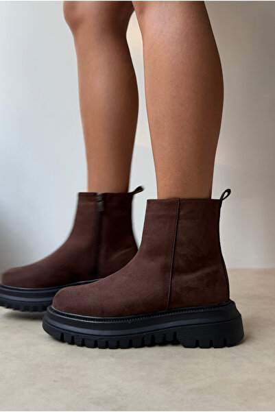 Mupa Shoes Γυναικείες Μπότες ACI ΚΑΦΕ SUEDE
