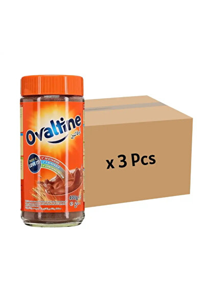 Ovaltine مشروب بودرة، مستخلص الشعير المحلى المغذي مع مسحوق الشوكولاتة - 3 قطع من 400 جرام بكميات كبيرة