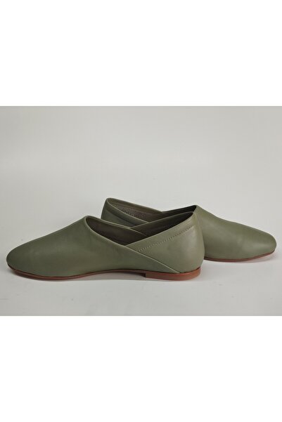 Lucciola Women's Genuine Leather Green Ballet Shoes