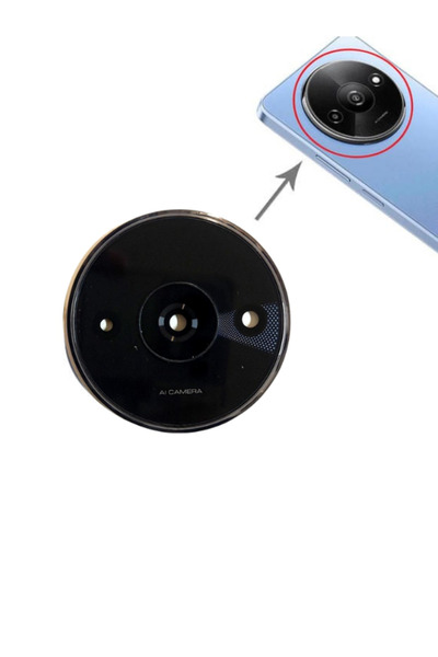 Fodos Xiaomi Compatible Redmi A3 Camera Lens Glass with Frame Full 23129Rn51X...
