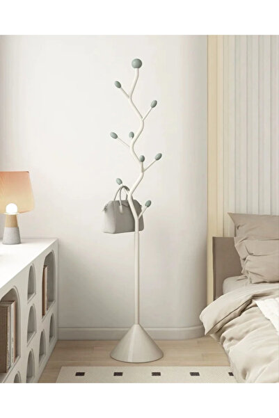 Un علاقة ملابس فاخرة بتصميم شجرة أنيقة، تضيف لمسة أناقة لأي زاوية! ابيض