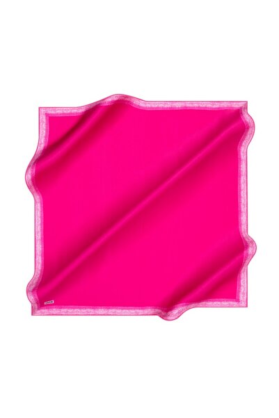 Aker Düz Renk Kenar Bordürlü Saf İpek Sura Eşarp 8959701