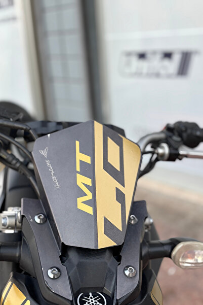 Banxtre Yamaha MT-07 için Gold Renk Kafa Sticker Etiket (2014-2017 Modeller i...