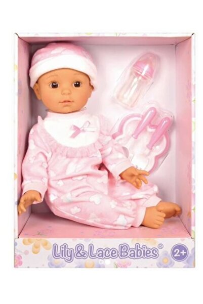 Lotus Lily & Lace Babies Baby Doll with Feeding Set 16"