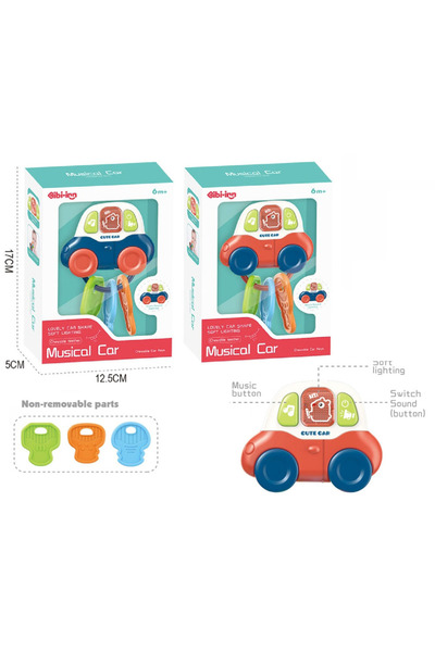 Vardem Kutulu Işıklı Müzikli Diş Kaşıyıcı Anahtarlıklı Araba