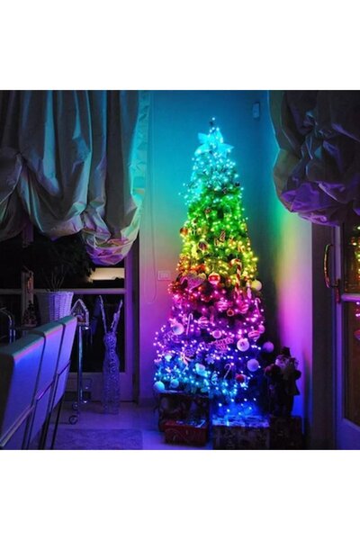 Miro Instalatie Craciun Smart led cu aplicatie pe telefon , 25m 250 leduri cu...