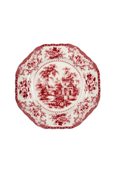 Lucky Art Florantine 27cm 6Li Tabak Seti Kirmizi-Mavi