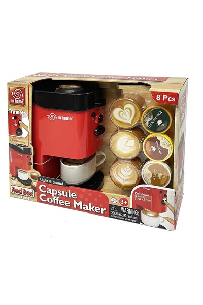 Redbox مجموعة لعب صانعة القهوة الكبسولة مع الضوء والصوت