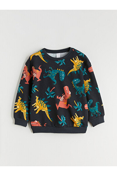 LC Waikiki Vizyon New Season Dinozaur cu imprimeu Swea pentru băieți tricou