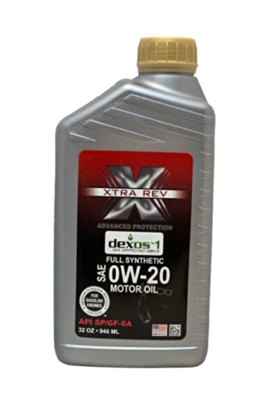 XTRA REV زيت محرك إكسترا ريف 0W-20 DX 1 اصطناعي بالكامل