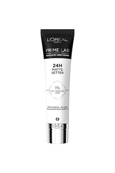 L'Oreal Paris Baza de machiaj Prime Lab 24H Matte Setter cu efect matifiant, ...