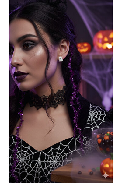 Lu Atelier Mini Boo Handmade Polymer Clay Earrings – Minimal Ghost Design – Non-Allergenic Steel