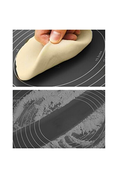 EBA Set Sucitor si Plansa pentru Aluat eBA®, cu diagrama de dimensiuni, 60 x 40 cm, negru