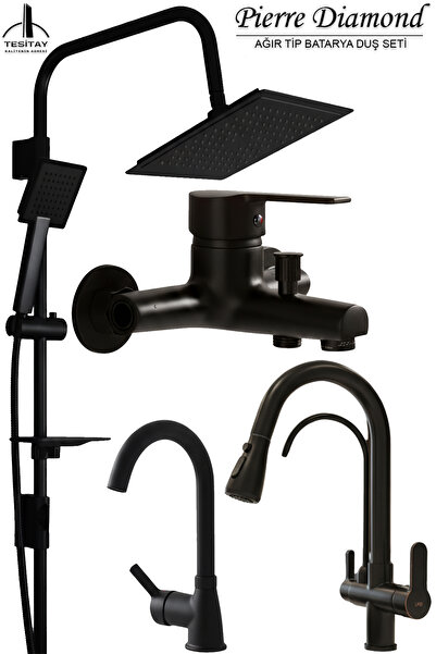 tesitay Purified Water Kitchen Sink Bathroom Shower Faucet Robot Shower Set Overhead Shower Head Faucets with Options