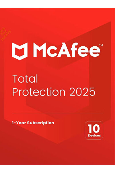 McAFEE Total Protection | 10 Devices 1 Year | 2025 | Digital License | SAME DAY DELIVERY