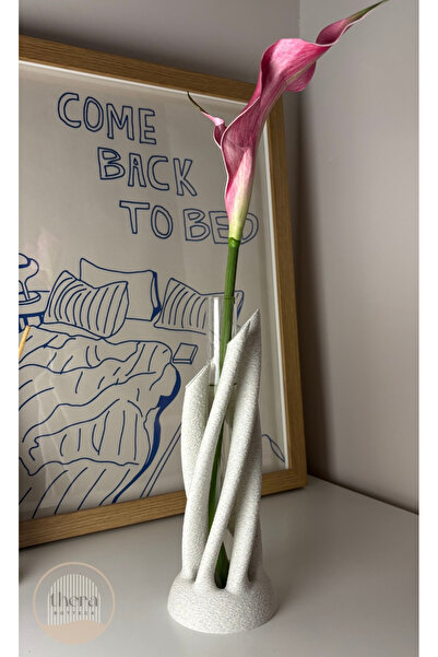 Thera Bottega BLOOM Dekoratif Cam Tüplü Plastik Vazo (20cm) / BİTKİ DAHİL DEĞİLDİR