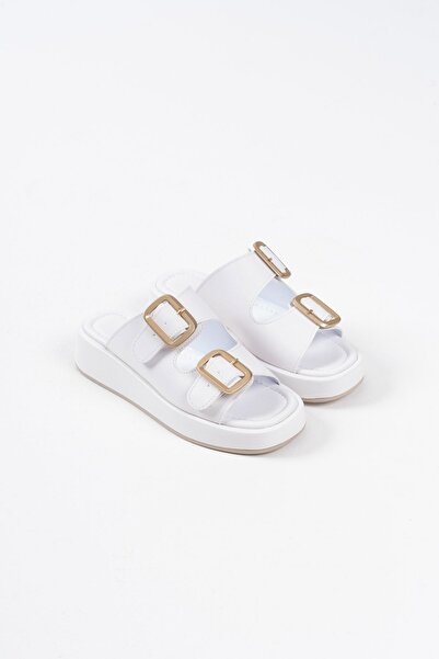 TRENDELLA Nare White Skin Slippers