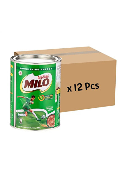 Nestle Milo Activ Go Cocoa Malt Beverage Powder In Tin- 12pcs of 400gms Bulk Pack (Please Note That