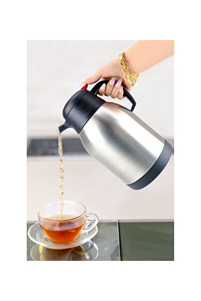 Russet Çay Kahve Termosu Premium Paslanmaz Çelik 2 Lt Piknik Kamp Ofis Sıcak ...