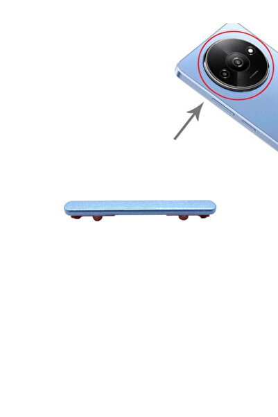 Fodos Xiaomi Compatible Redmi A3 Side Volume Button Blue 23129Rn51X, 23129Rn51H