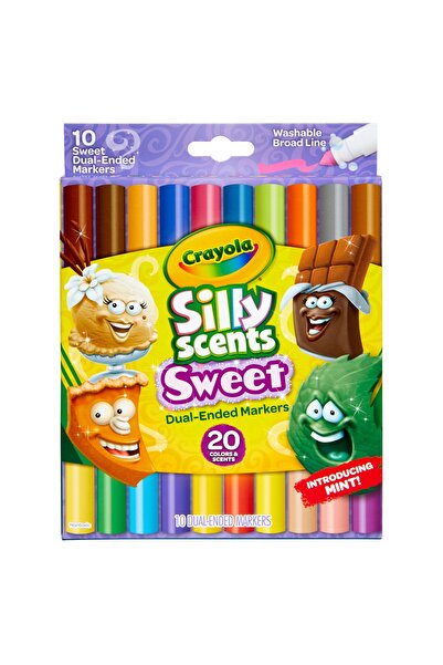 Crayola Silly Scents Sweet Duale Ended Markers 10 Count
