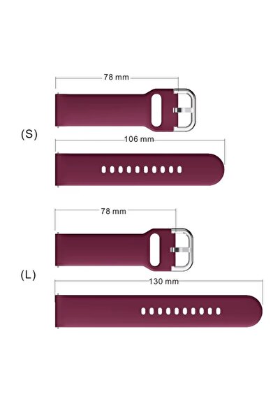 REDz Accessories Smartwatch Strap 22 mm, For Fitbit Versa 1/2/Lite, Silicone, Light Blue - Length S 140-180 mm