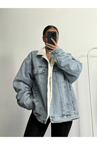 nona butik Τζιν μπουφάν Kenedy Shearling