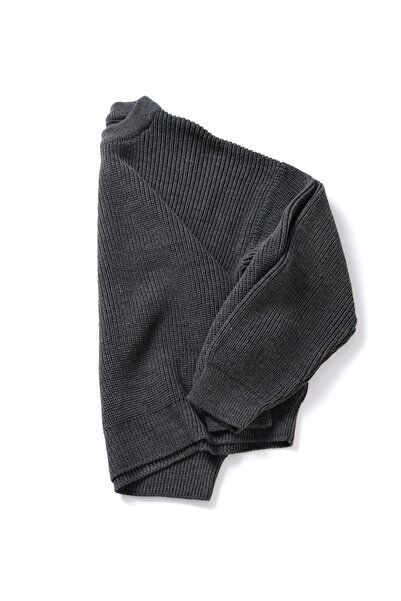 no7man Velric Anthracite Double Loose Sweater